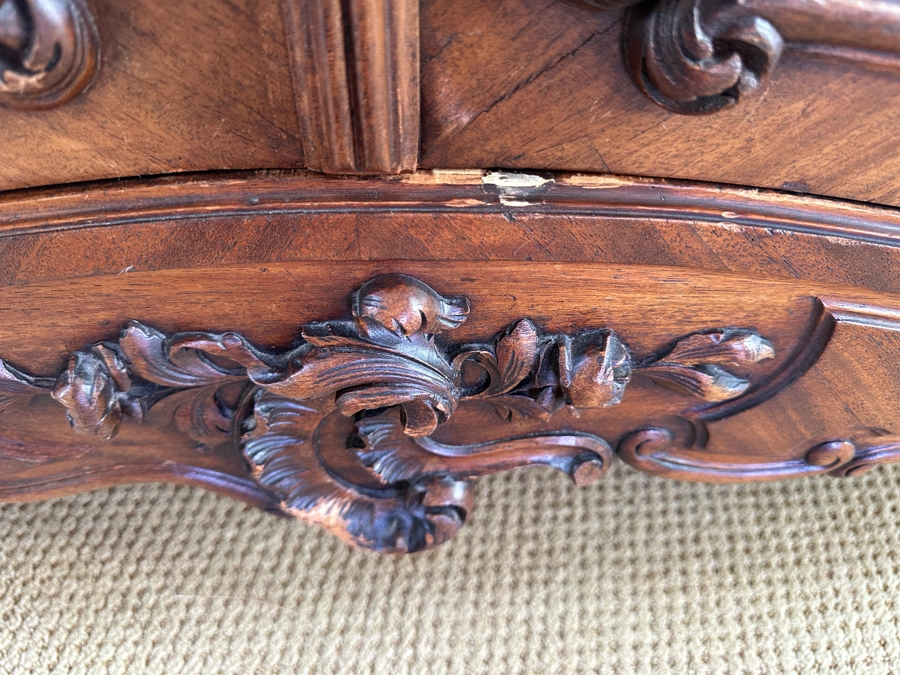 Impressive Antique French Carved Walnut Double Door Armoire 60W X 20D X 106H [Photo 20]