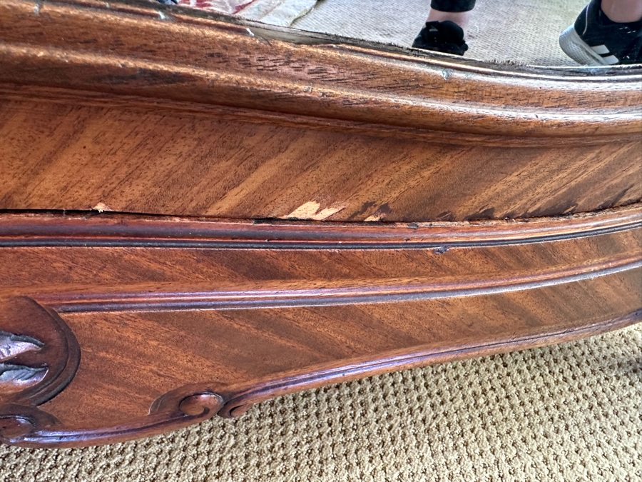 Impressive Antique French Carved Walnut Double Door Armoire 60W X 20D X 106H [Photo 19]