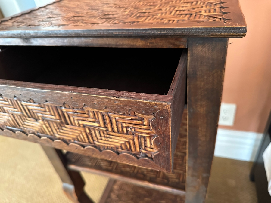 Stacking Side Tables (Top Table Separates From Bottom Table) - See Photos 18W X 15.5D X 34H [Photo 4]