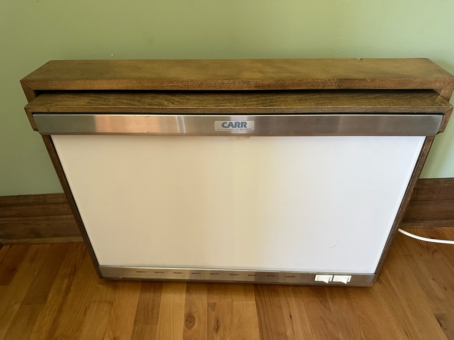 Slide / X-Ray Light Box With Wooden Frame By Carr Corporation Santa Monica 32W X 22D X 65H [Photo 4]