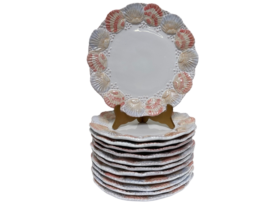 (12) Shell Motif Plates From Portugal 11R