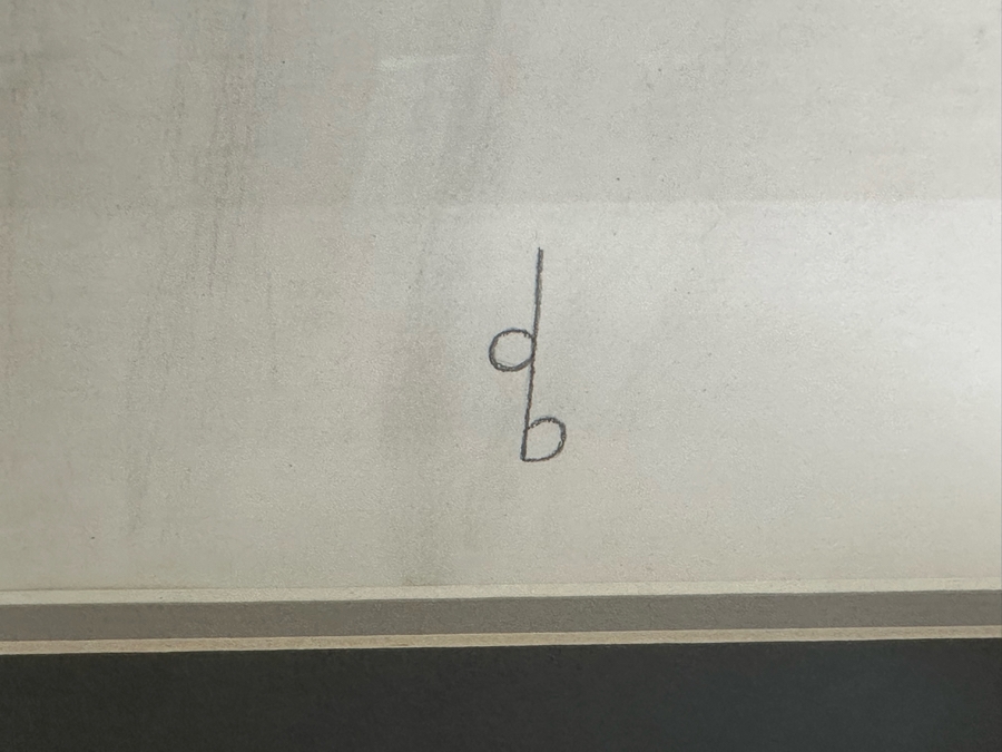 Original Pencil Drawing On Paper Of Cowboy Signed DB 20.5W X 28H Framed 26.5W X 33.5H [Photo 7]