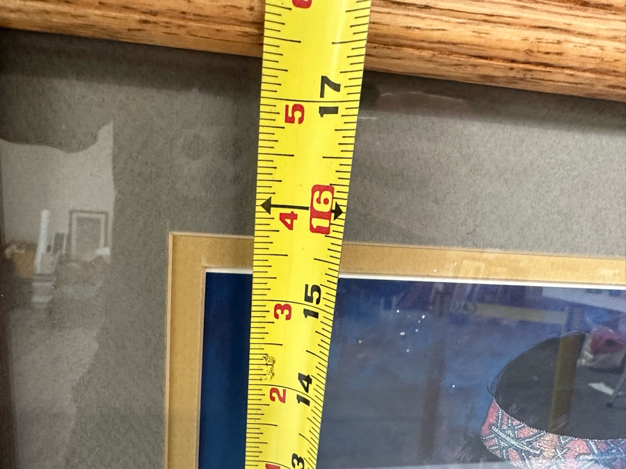 Limited Edition Hand Signed Print Of Native American Girl 11 X 15 Framed 19 X 23 [Photo 12]