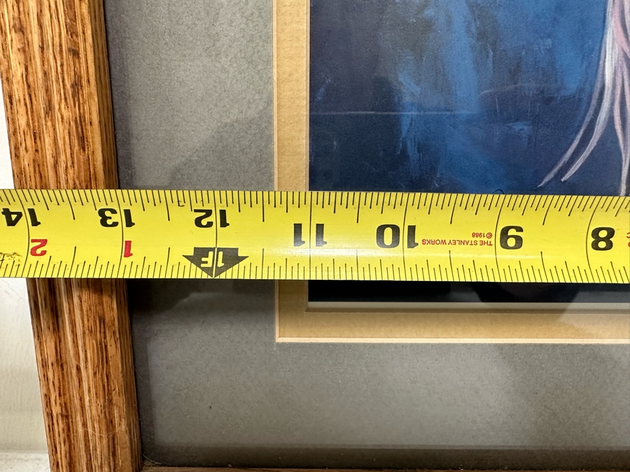 Limited Edition Hand Signed Print Of Native American Girl 11 X 15 Framed 19 X 23 [Photo 11]