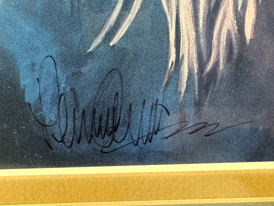 Limited Edition Hand Signed Print Of Native American Girl 11 X 15 Framed 19 X 23 [Photo 7]