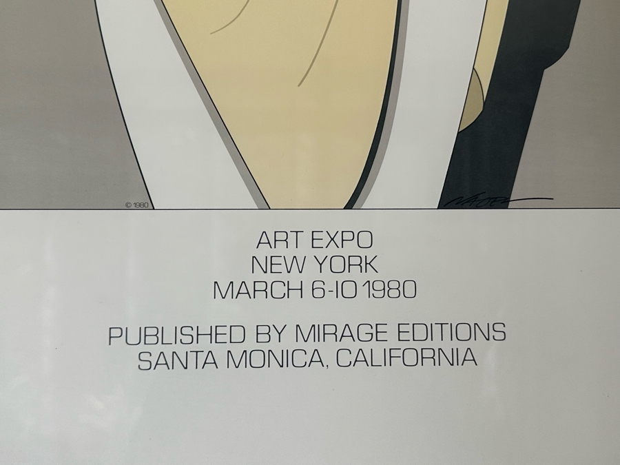 Hand Signed 1980 Patrick Nagel Art Exp New York Poster Published By Mirage Editions Limited Edition Framed 22 X 33 [Photo 8]