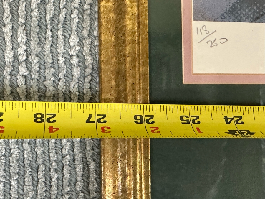 Hand Signed Limited Edition Print By Graham Borough Titled 'Nude In Studio' 22 X 32 Framed 27 X 42 [Photo 11]