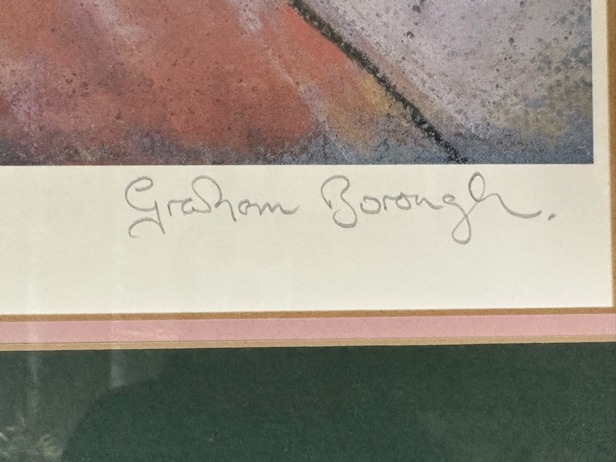 Hand Signed Limited Edition Print By Graham Borough Titled 'Nude In Studio' 22 X 32 Framed 27 X 42 [Photo 6]