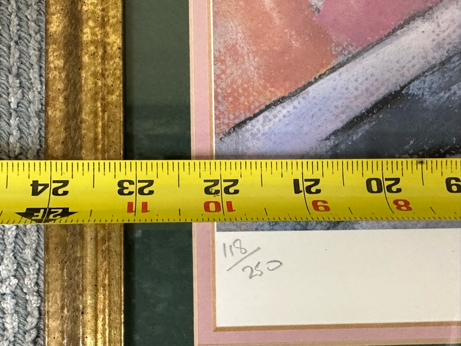 Hand Signed Limited Edition Print By Graham Borough Titled 'Nude In Studio' 22 X 32 Framed 27 X 42 [Photo 9]