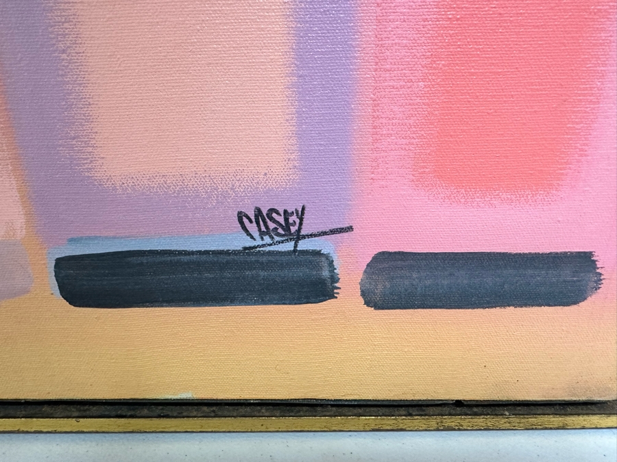 Bernie Casey (1939-2017) Original Acrylic Painting On Canvas Titled 'Mockingbirds' 36 X 24 (Former NFL Football Player / Revenge Of The Nerds Actor)  [Photo 7]