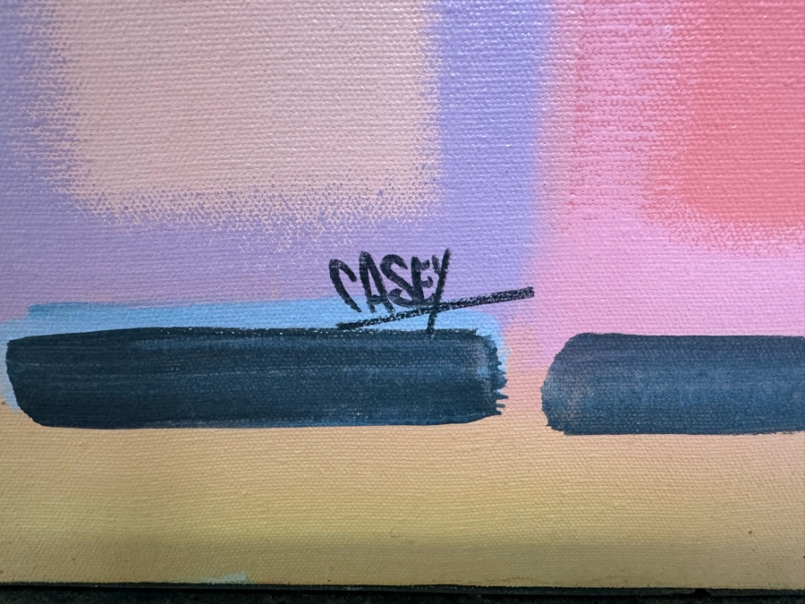 Bernie Casey (1939-2017) Original Acrylic Painting On Canvas Titled 'Mockingbirds' 36 X 24 (Former NFL Football Player / Revenge Of The Nerds Actor)  [Photo 8]