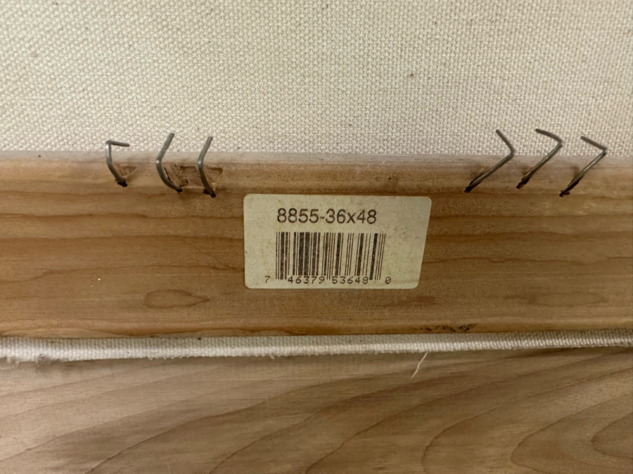 Large Original Abstract Cubism Painting On Canvas Signed G. Aug. 97 Defiesse 36 X 48 Framed 44 X 55 [Photo 16]