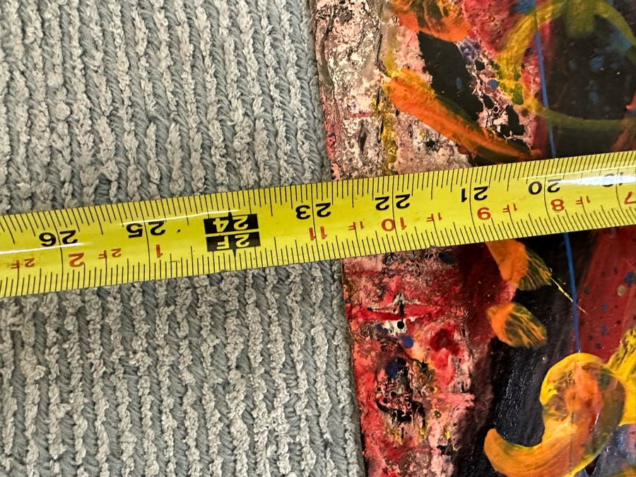 Hendrik Grise (1914-1982, Los Angeles) Original Abstract Modernist Painting On Paper In Manner Of Jackson Pollock Drip Painting Signed Grise 22.5W X 35H [Photo 15]