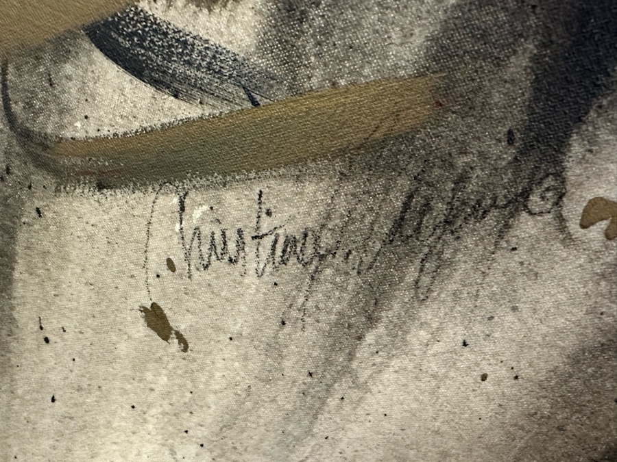 Christine E. Alfery Large Original Abstract Expressionist Painting On Canvas 80W X 50H [Photo 14]