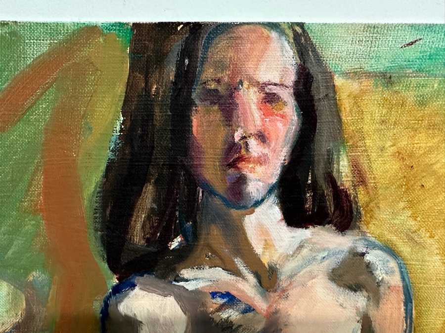 Unsigned Original Nude Painting On Board 24 X 30 [Photo 5]