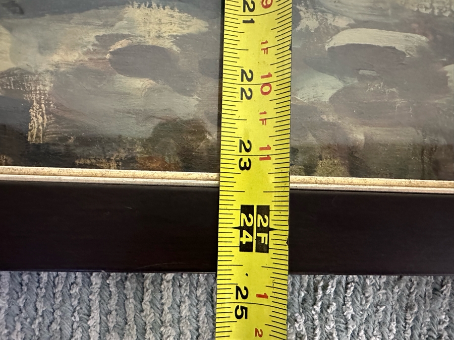 Original Abstract Painting Of Boats On The Beach On Canvas Behind Glass Frame Artist Signature Illegible 35 X 24 Framed 38 X 26 [Photo 21]