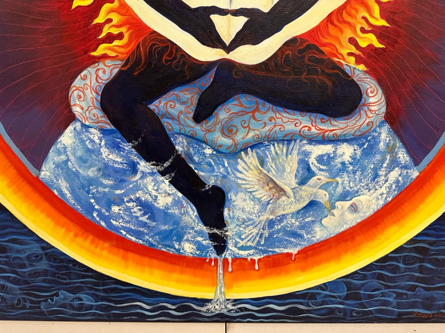 Original Painting On Canvas By Amata Conchita 48 X 48 [Photo 6]