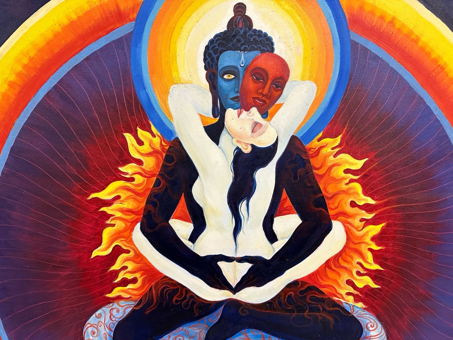 Original Painting On Canvas By Amata Conchita 48 X 48 [Photo 4]