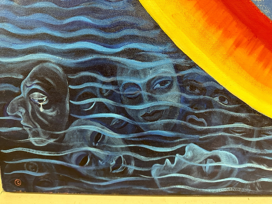 Original Painting On Canvas By Amata Conchita 48 X 48 [Photo 8]