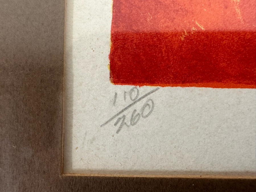 Hand Signed Lithograph By Varant Titled 'Horse Run' 22 X 16 Framed 27 X 22 [Photo 6]