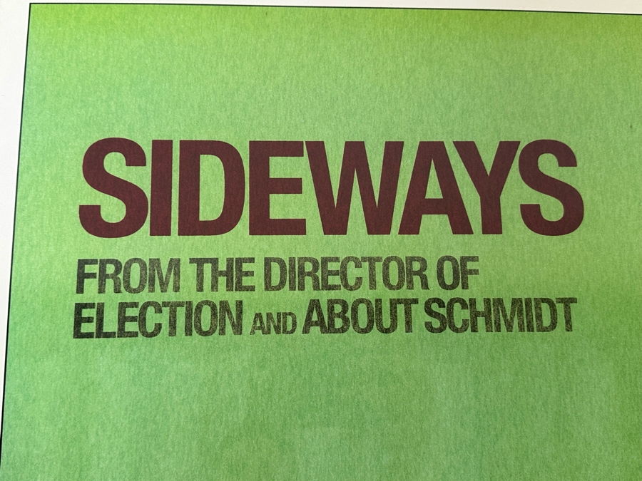 Original 2004 Sideways Movie Poster Framed 26 X 39 Framed 33.5 X 46.5 [Photo 5]