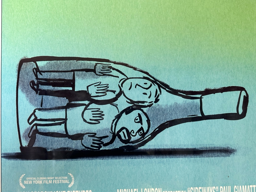 Original 2004 Sideways Movie Poster Framed 26 X 39 Framed 33.5 X 46.5 [Photo 4]