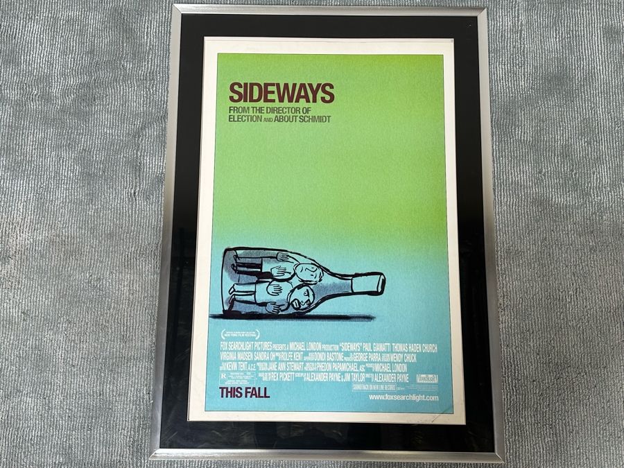 Original 2004 Sideways Movie Poster Framed 26 X 39 Framed 33.5 X 46.5 [Photo 2]