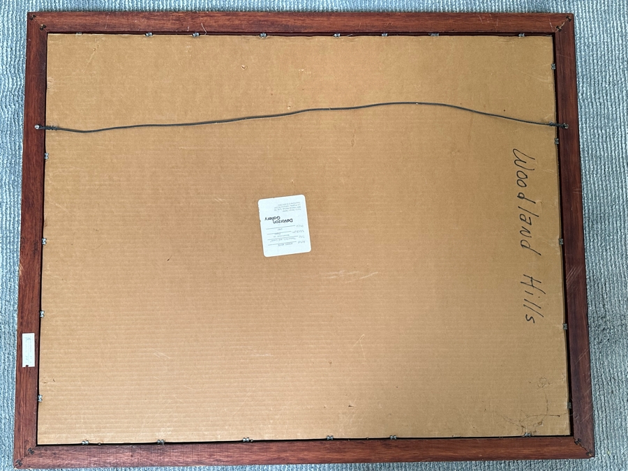 Robert White Original Watercolor Painting On Paper 1987 Titled 'Waterfall And Creek' DeVorzon Gallery 30 X 22 Framed 38 X 31 [Photo 15]