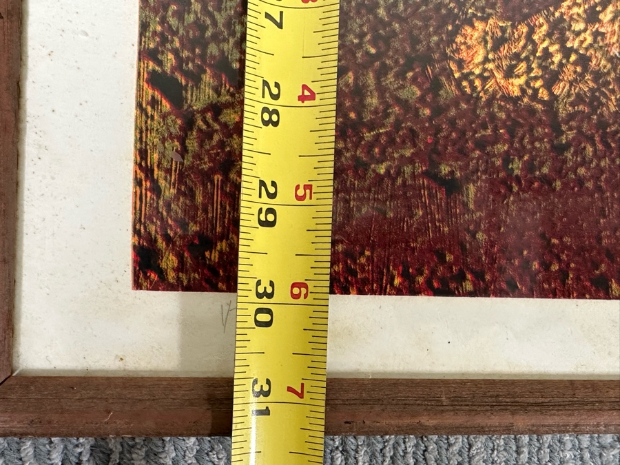 Sir Sidney Robert Nolan (1917-1992, Australian) Hand Signed Limited Edition Surrealism Print Titled 'Landscape - Miner With Dog' Signed 1 Of 70 30W X 30H Framed 33.5W X 33.5H [Photo 11]