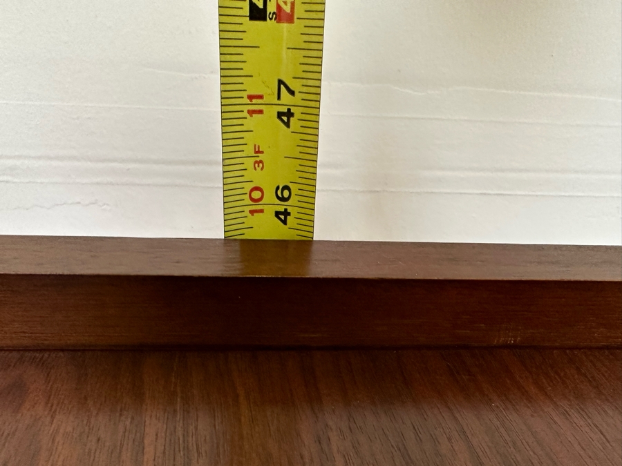 Unique Mid-Century Wooden Curio Cabinet With Built-In Smiths 30 Hour Clock Made In Great Britain 41W X 15D X 46H [Photo 17]