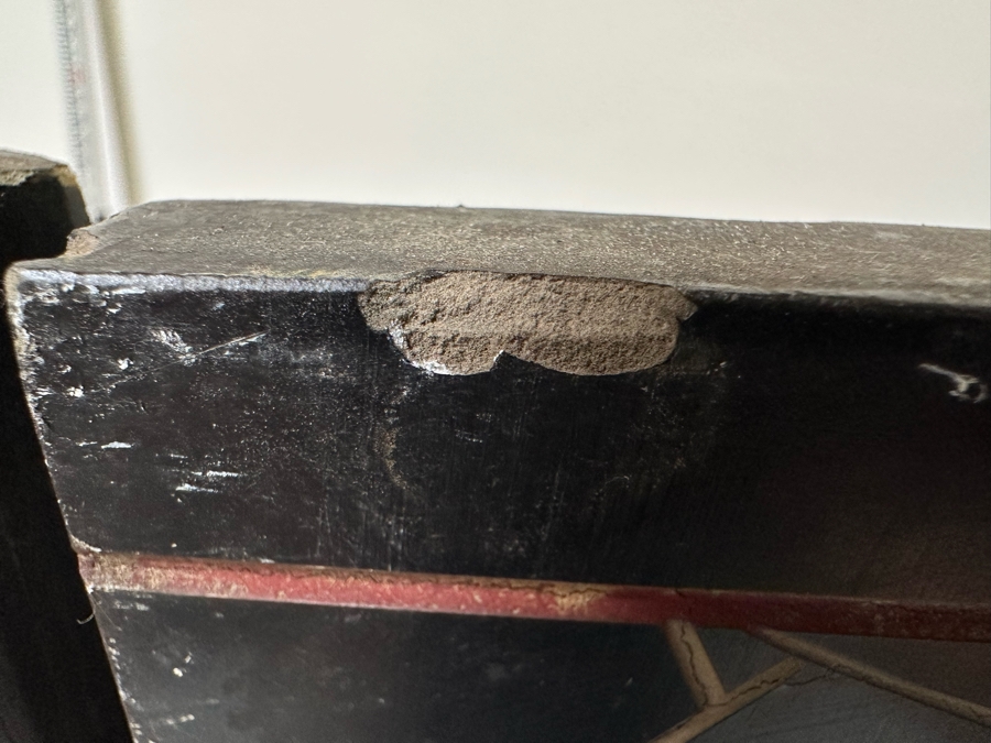 Vintage Chinese 4-Panel Carved Black Lacquer Spledid Four Double-Sided Screen Each Panel Is 16W X 72H [Photo 18]