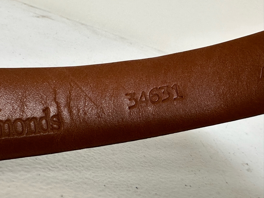 American Alligator Allen Edmonds Men's Adjustable Black Belt Size 36 [Photo 8]