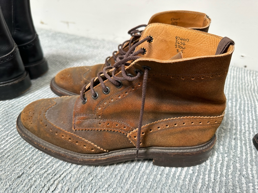 Nine Pairs Of Men's Designer Dress Shoes And Boots Brands Include Salvatore Ferragamo, Tricker's Of Jermyn Street London, Bruno Magli And Allen Edmonds [Photo 22]