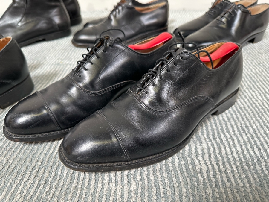 Nine Pairs Of Men's Designer Dress Shoes And Boots Brands Include Salvatore Ferragamo, Tricker's Of Jermyn Street London, Bruno Magli And Allen Edmonds [Photo 14]