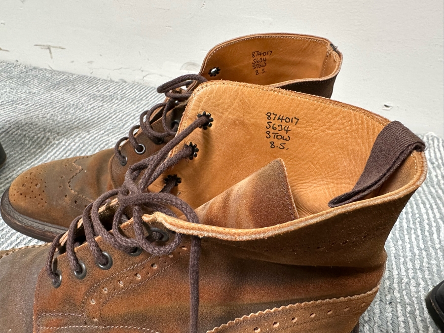 Nine Pairs Of Men's Designer Dress Shoes And Boots Brands Include Salvatore Ferragamo, Tricker's Of Jermyn Street London, Bruno Magli And Allen Edmonds [Photo 23]