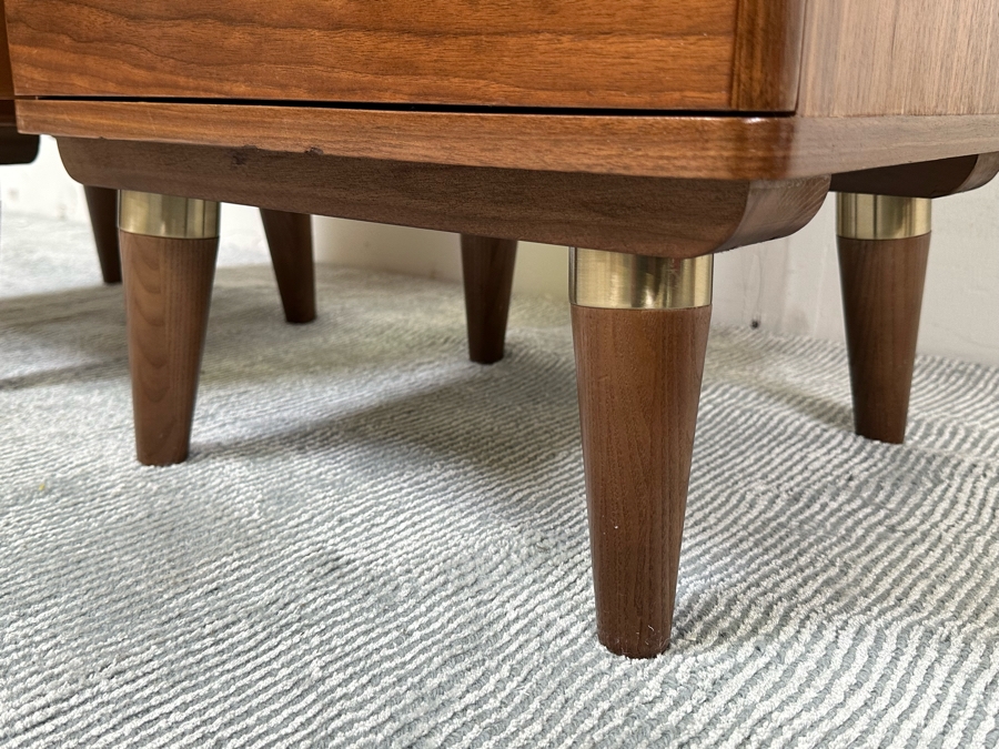 Pair Of Kardiel Mid-Century Modern Style Dream 17' Bedside Tables Nightstands 17.5W X 16D X 21.5H Retails $1,660 [Photo 7]