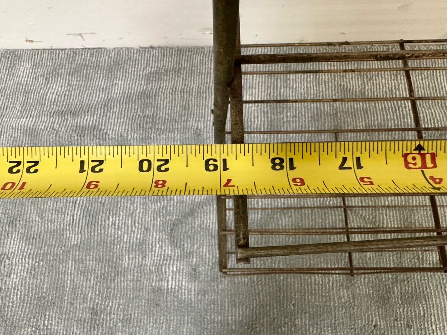 Mid-Century Brass Rack Shelf 19W X 12D X 28H [Photo 8]