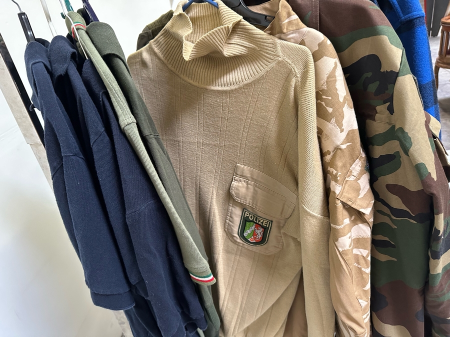 Men's Clothes Lot Including Jackets, Vests, Pants - See Photos (Does Not Include Chrome Rack) [Photo 6]