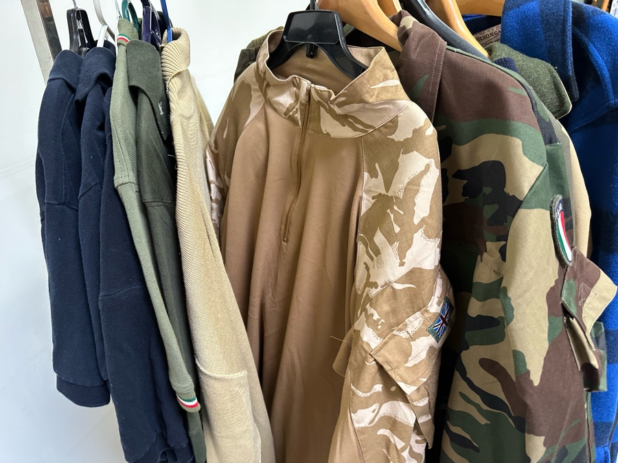 Men's Clothes Lot Including Jackets, Vests, Pants - See Photos (Does Not Include Chrome Rack) [Photo 5]