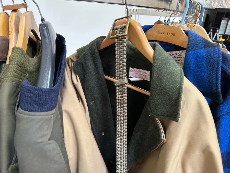 Men's Clothes Lot Including Jackets, Vests, Pants - See Photos (Does Not Include Chrome Rack) [Photo 17]