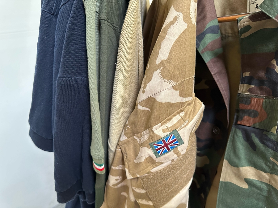 Men's Clothes Lot Including Jackets, Vests, Pants - See Photos (Does Not Include Chrome Rack) [Photo 4]