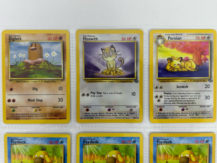 1999 'Unlimited' Third Print Run Pokemon Cards - 18 Cards Stored In Protective Sleeves [Photo 2]