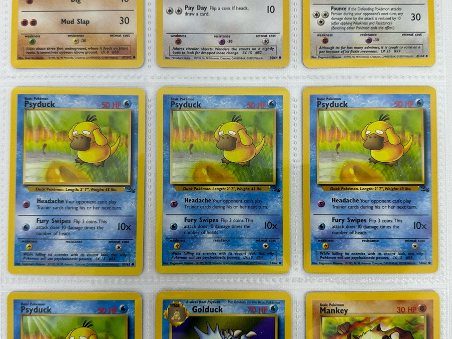 1999 'Unlimited' Third Print Run Pokemon Cards - 18 Cards Stored In Protective Sleeves [Photo 3]