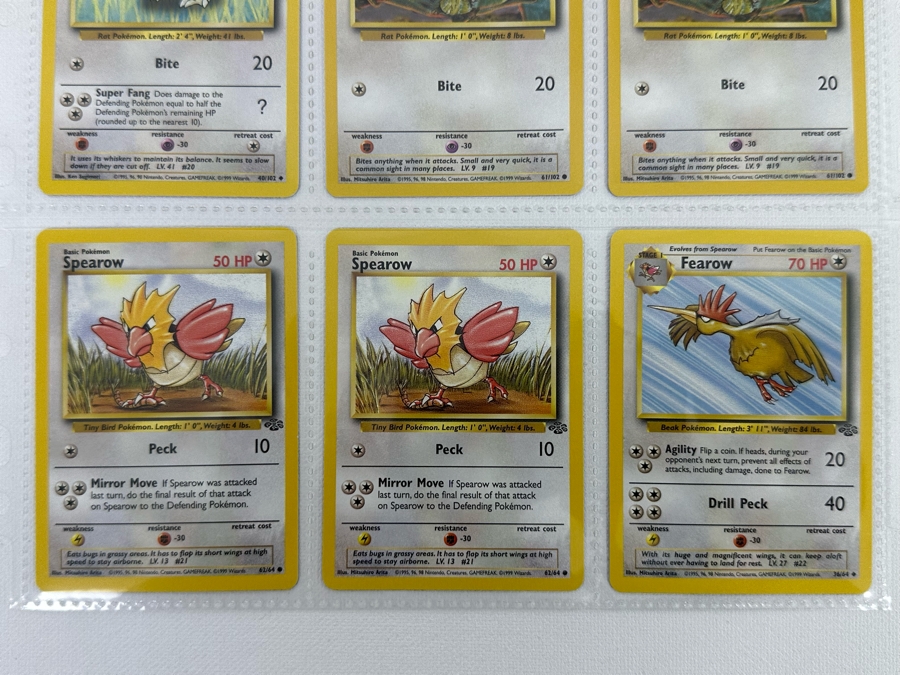 1999 'Unlimited' Third Print Run Pokemon Cards - 18 Cards Stored In Protective Sleeves [Photo 4]