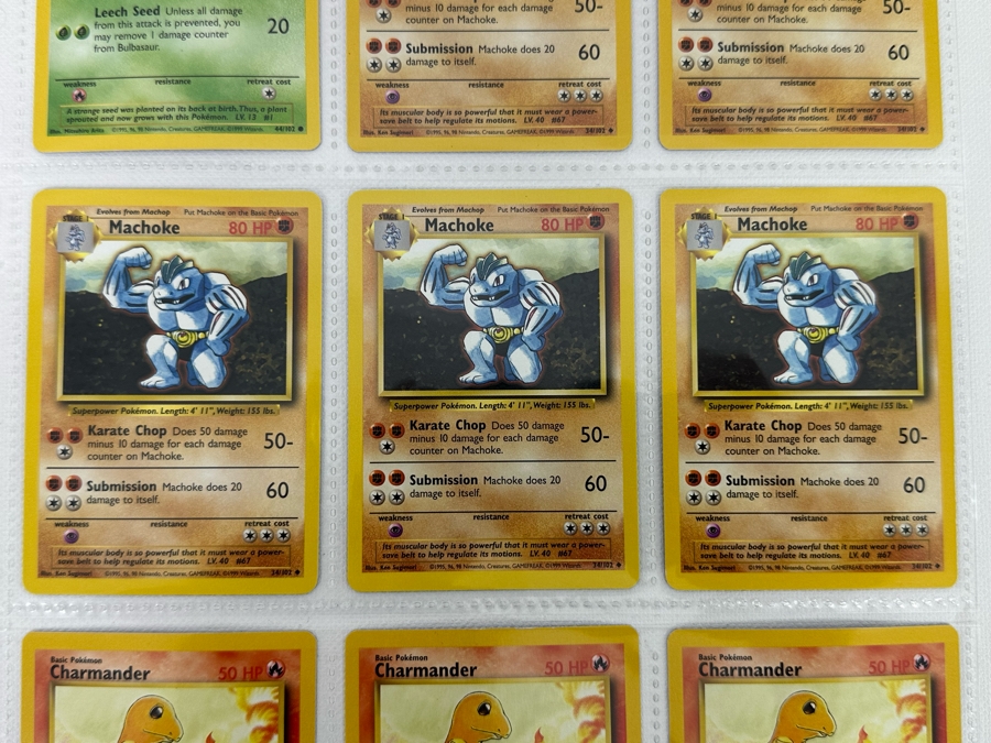 1999 'Unlimited' Third Print Run Pokemon Cards - 18 Cards Stored In Protective Sleeves [Photo 6]