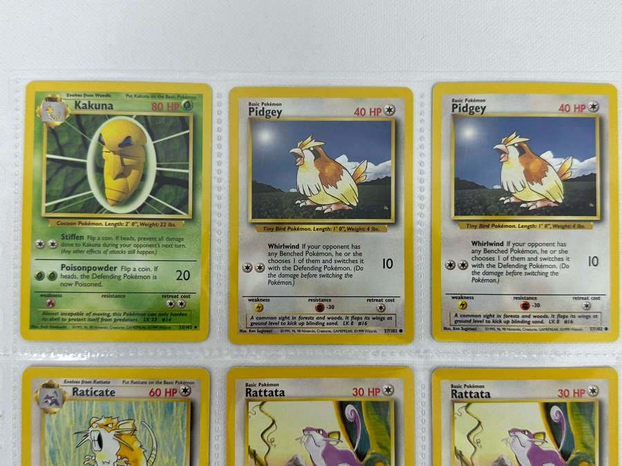 1999 'Unlimited' Third Print Run Pokemon Cards - 18 Cards Stored In Protective Sleeves [Photo 2]