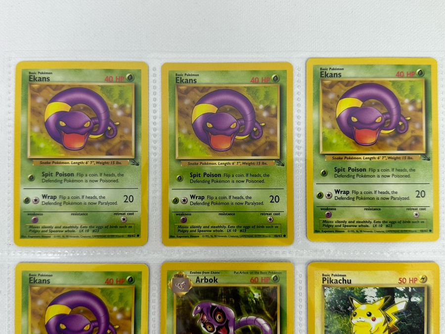 1999 'Unlimited' Third Print Run Pokemon Cards - 18 Cards Stored In Protective Sleeves [Photo 2]