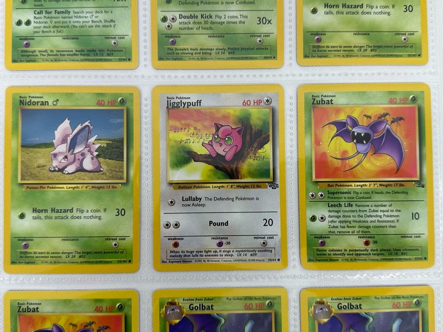 1999 'Unlimited' Third Print Run Pokemon Cards - 18 Cards Stored In Protective Sleeves [Photo 6]
