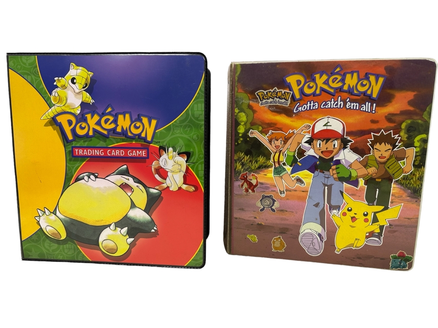 Pair Of Vintage Pokemon Trading Card 3-Ring Binders For Pokemon Cards [Photo 1]