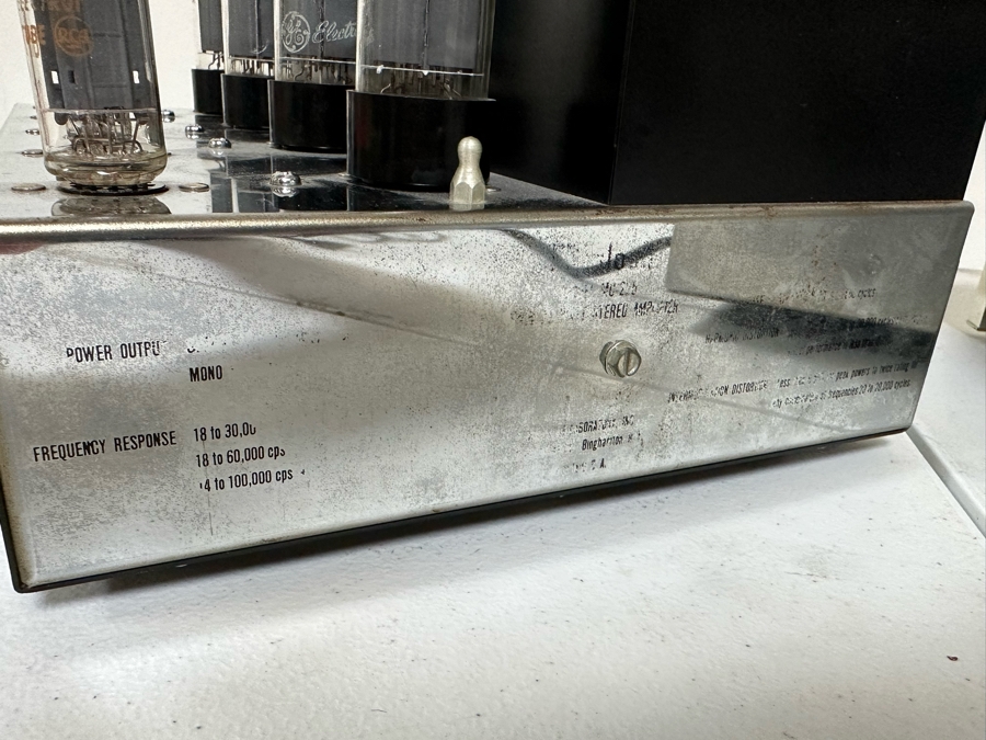 Vintage McIntosh 225 Vacuum Tube Hi-Fi Power Amplifier With McIntosh C11 Stereo Preamplifier And Original Manuals And Parts - See Photos Estimate $10,000-$12,000 [Photo 25]